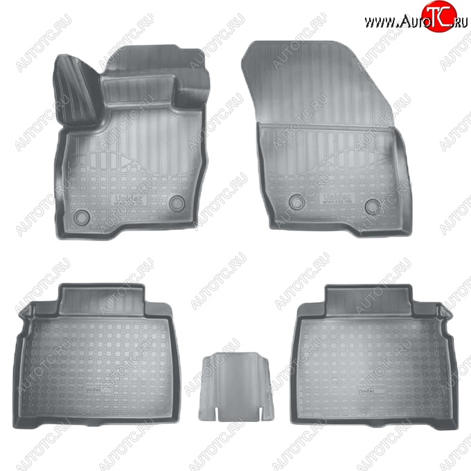 3 089 р. Коврики салонные Noplast (3D)  Ford Galaxy  CK,CD390 (2014-2019) дорестайлинг (Серые)  с доставкой в г. Керчь