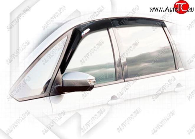2 199 р. Дефлектора окон CA-Plastiс Ford Galaxy 2 дорестайлинг (2006-2010) (Classic полупрозрачный, Без хром.молдинга)  с доставкой в г. Керчь