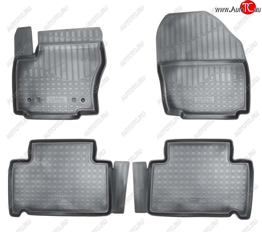 2 269 р. Комплект салонных ковриков Norplast Unidec Ford Galaxy 2 рестайлинг (2010-2015) (Цвет: черный)  с доставкой в г. Керчь