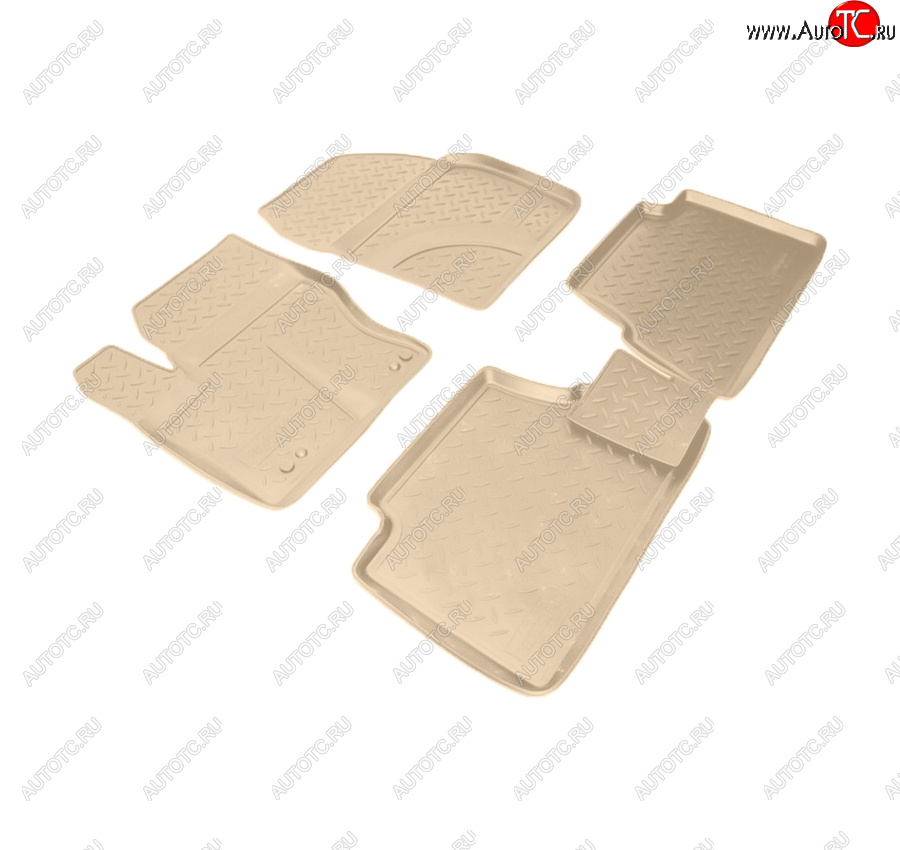 3 099 р. Коврики салона Norplast Unidec Ford Grand C-Max C344 (2010-2015) (Цвет: бежевый)  с доставкой в г. Керчь