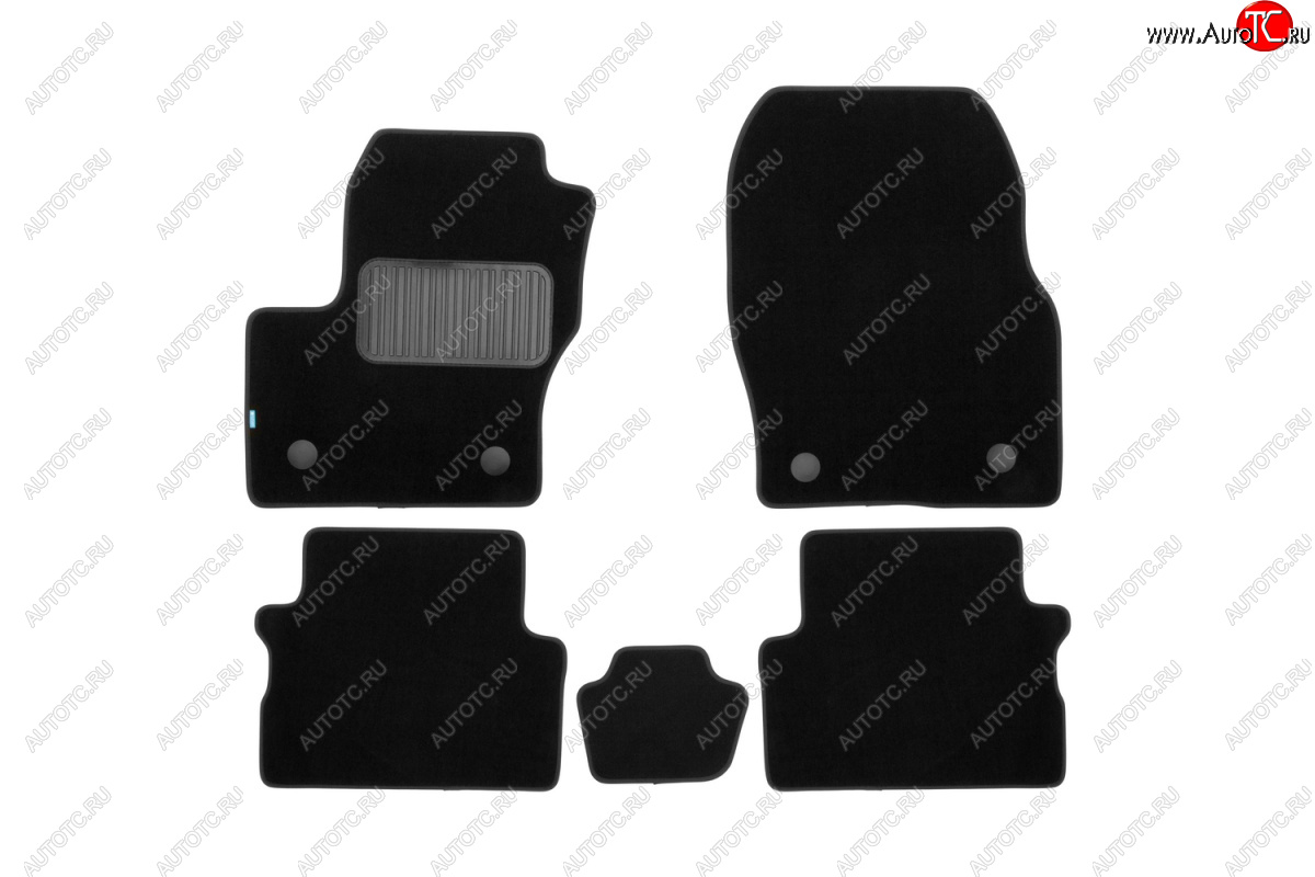 9 549 р. Коврики в салон Klever Premium (текстиль) Ford Kuga 2 рестайлинг (2016-2019) (Черный)  с доставкой в г. Керчь