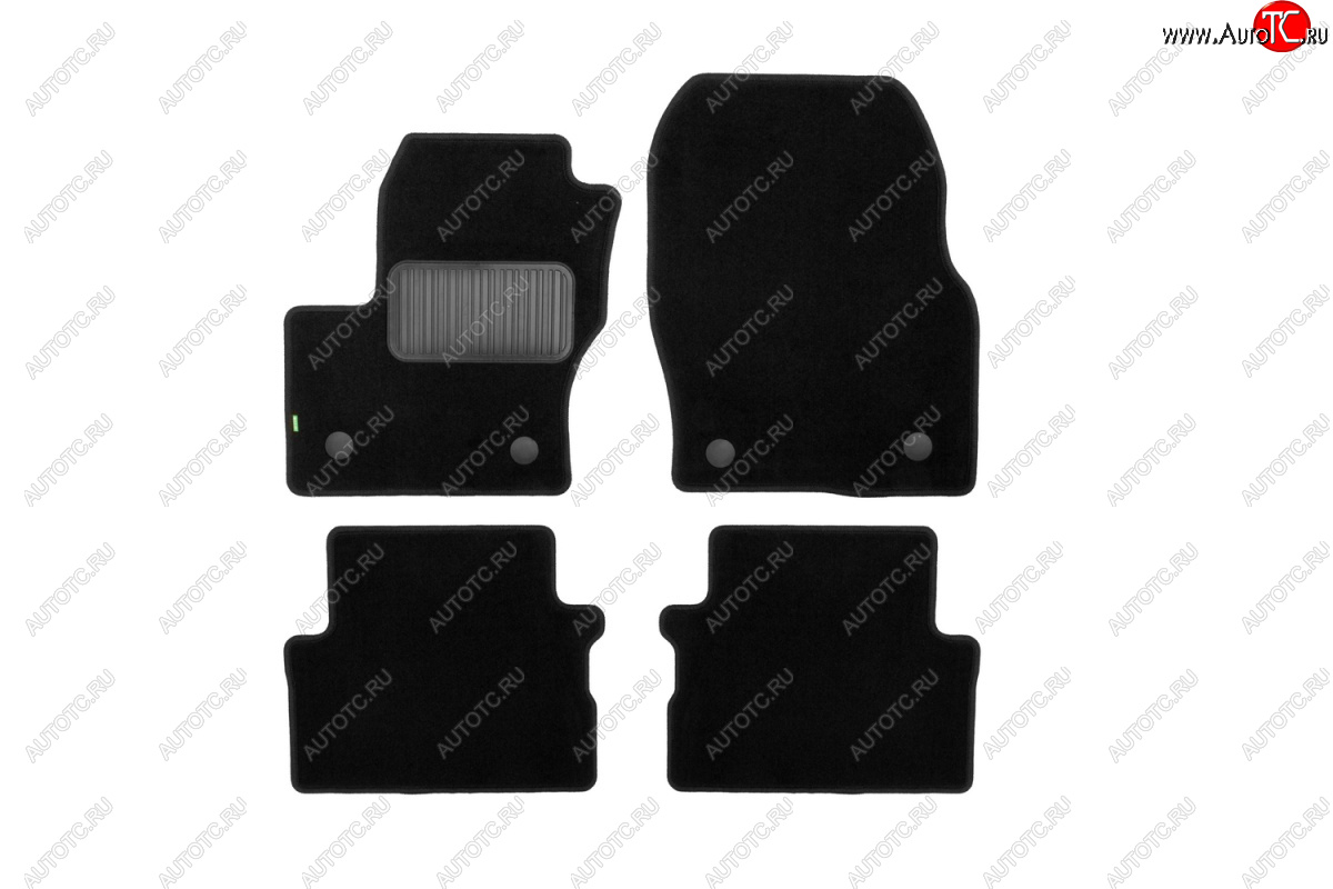 1 679 р. Коврики в салон Klever Standard (текстиль) Ford Kuga 2 рестайлинг (2016-2019) (Черные)  с доставкой в г. Керчь
