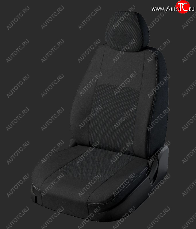4 499 р. Чехлы для сидений Lord Autofashion Турин (жаккард, спинка и сиденье 60/40, 3 Г-образных подголовника)  Ford Kuga  2 (2013-2019) дорестайлинг, рестайлинг (Черный, вставка Черный Эльбрус)  с доставкой в г. Керчь