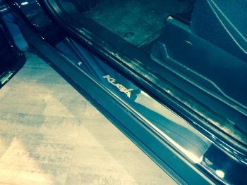2 179 р. Накладки порожков салона INOX Ford Kuga 2 рестайлинг (2016-2019) (нержавеющая сталь)  с доставкой в г. Керчь. Увеличить фотографию 3