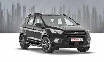 Рейлинги крыши OE Style Ford Kuga  2 (2013-2019) дорестайлинг, рестайлинг (Цвет черный)