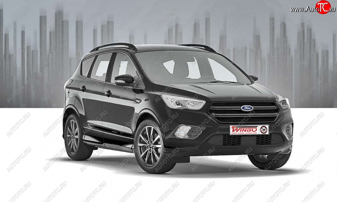 9 449 р. Рейлинги крыши OE Style  Ford Kuga  2 (2013-2019) дорестайлинг, рестайлинг (Цвет черный)  с доставкой в г. Керчь