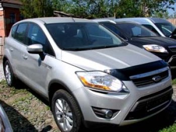 4 599 р. Дефлектор капота SIM Ford Kuga 1 (2008-2013)  с доставкой в г. Керчь. Увеличить фотографию 2