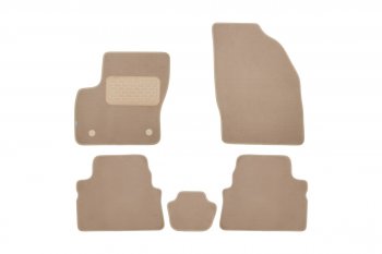 Текстильные коврики салона Klever Premium АКПП Ford Kuga 1 (2008-2013) (Бежевые)