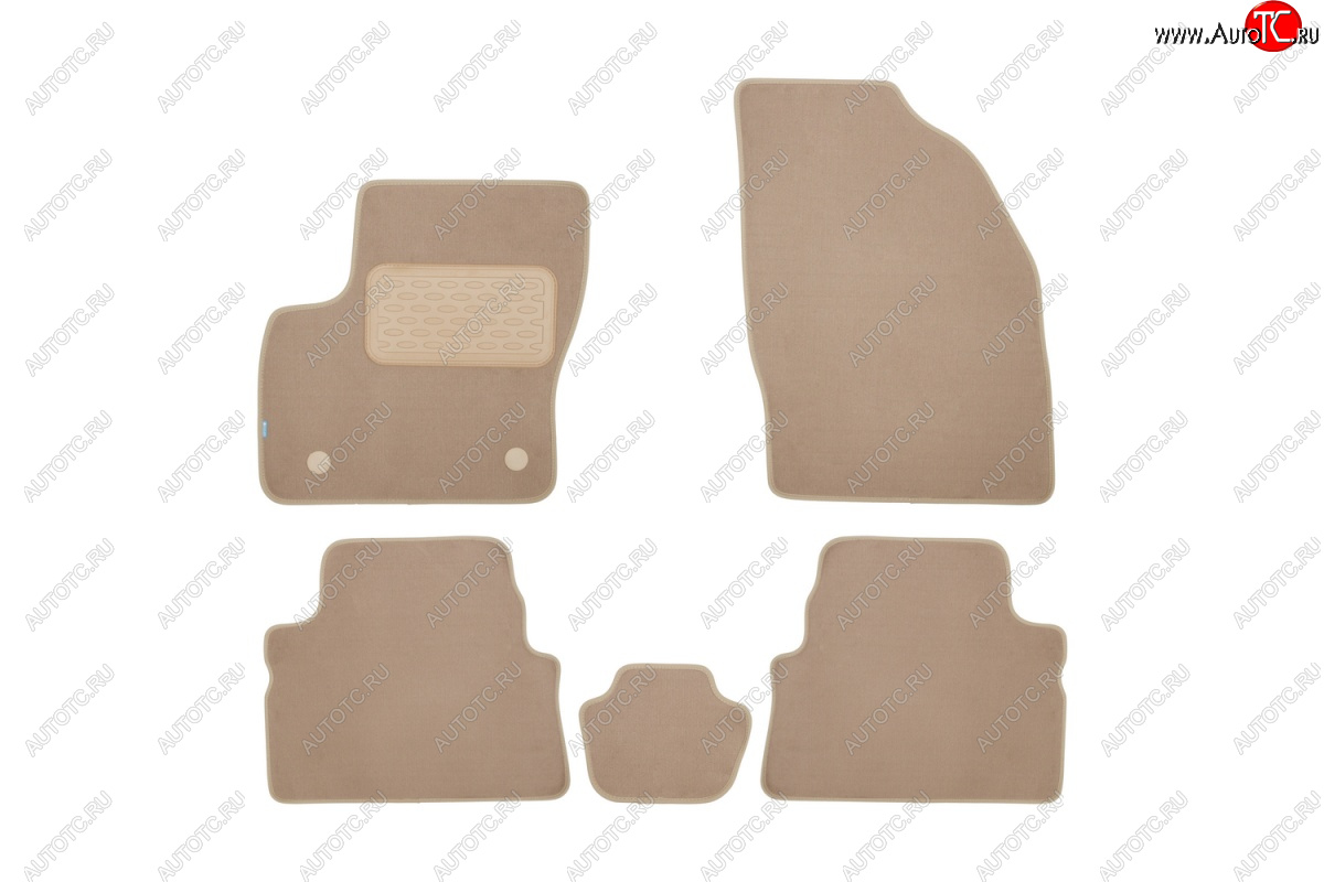 399 р. Текстильные коврики салона Klever Premium АКПП Ford Kuga 1 (2008-2013) (Бежевые)  с доставкой в г. Керчь
