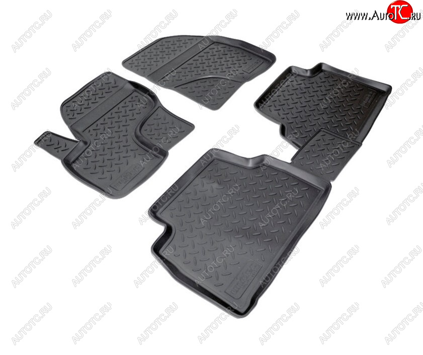 2 369 р. Комплект салонных ковриков Norplast Unidec Ford Kuga 1 (2008-2013) (Цвет: черный)  с доставкой в г. Керчь