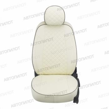 8 499 р. Чехлы сидений (Trend, экокожа) Автопилот Ромб Ford Kuga 1 (2008-2013) (белый)  с доставкой в г. Керчь. Увеличить фотографию 4