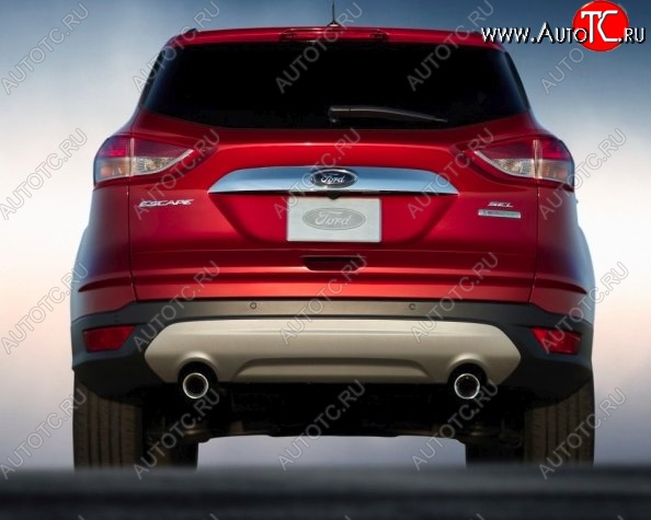 4 199 р. Верхняя накладка на крышку багажника СТ Ford Kuga 2 дорестайлинг (2013-2016)  с доставкой в г. Керчь
