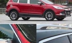 13 299 р. Накладки на окна и стойки дверей СТ Ford Kuga 2 дорестайлинг (2013-2016) (Неокрашенные)  с доставкой в г. Керчь. Увеличить фотографию 2