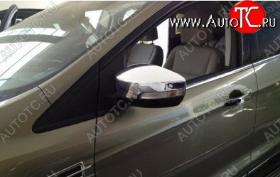 4 199 р. Накладки на зеркала СТ Ford Kuga 2 дорестайлинг (2013-2016) (Неокрашенные)  с доставкой в г. Керчь