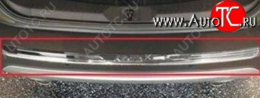 4 749 р. Декоративная накладка на задний бампер СТ Ford Kuga 2 дорестайлинг (2013-2016) (Неокрашенная)  с доставкой в г. Керчь