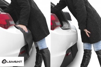 9 249 р. Коврик в багажник Element (с функцией защиты бампера Econom) Ford Kuga 2 дорестайлинг (2013-2016)  с доставкой в г. Керчь. Увеличить фотографию 3