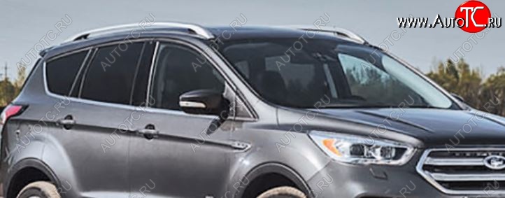 7 349 р. Рейлинги WINBO  Ford Kuga  2 (2013-2019) дорестайлинг, рестайлинг (Серебристые)  с доставкой в г. Керчь