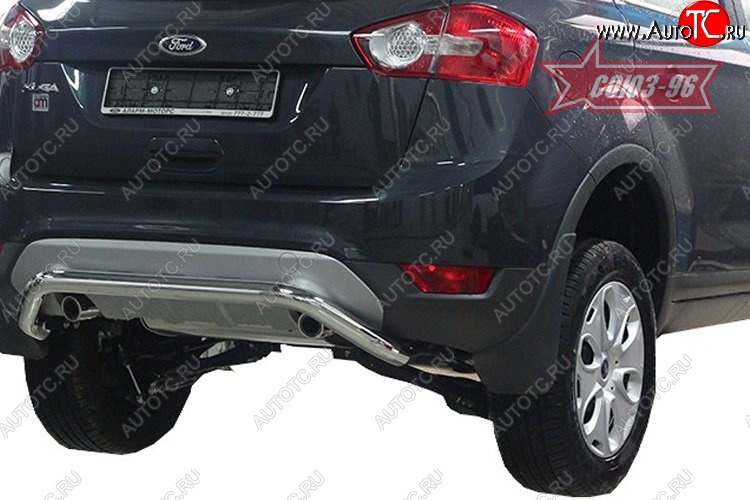 14 759 р. Защита заднего бампера Souz-96 (d60) Ford Kuga 1 (2008-2013)  с доставкой в г. Керчь