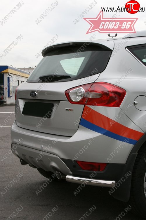 7 649 р. ЗЗащита заднего бампера Souz-96 (d60 mm) Ford Kuga 1 (2008-2013)  с доставкой в г. Керчь