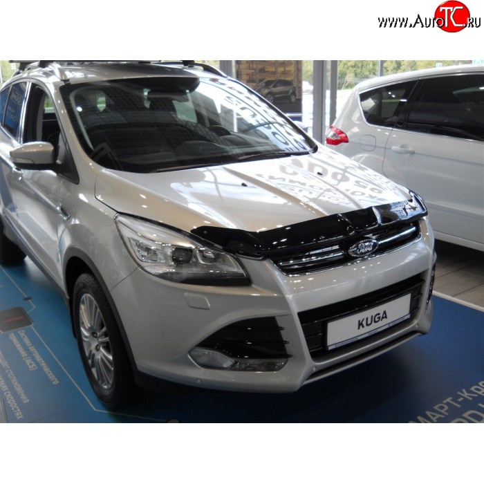 3 299 р. Дефлектор капота NovLine Ford Kuga 2 дорестайлинг (2013-2016)  с доставкой в г. Керчь