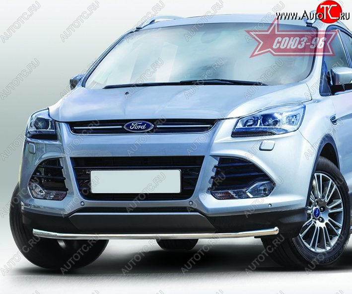 13 679 р. Защита переднего бампера одинарная Souz-96 Premium Low (d42) Ford Kuga 2 дорестайлинг (2013-2016)  с доставкой в г. Керчь
