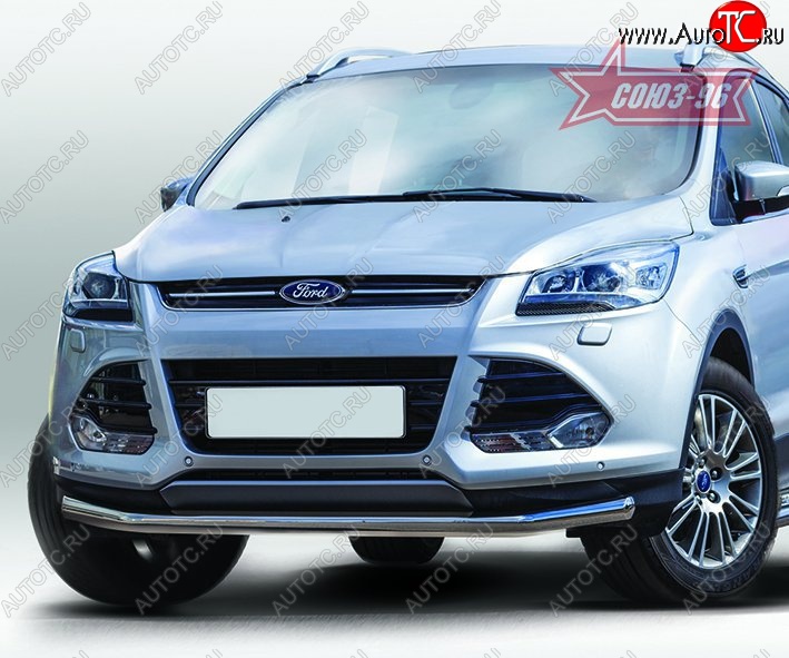 14 669 р. Защита переднего бампера одинарная Souz-96 Premium Low (d60) Ford Kuga 2 дорестайлинг (2013-2016)  с доставкой в г. Керчь