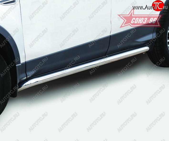 13 832 р. Защита порогов Souz-96 (d60) Ford Kuga 2 дорестайлинг (2013-2016)  с доставкой в г. Керчь