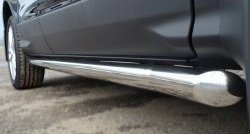 69 999 р. Защита порогов из круглой трубы диаметром 63 мм Russtal Ford Kuga 2 дорестайлинг (2013-2016) (Защита порогов с со скосами на торцах (вариант 1))  с доставкой в г. Керчь. Увеличить фотографию 4