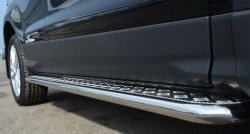 24 649 р. Широкая защита порогов SLITKOFF  Ford Kuga  2 (2013-2016) дорестайлинг  с доставкой в г. Керчь. Увеличить фотографию 2