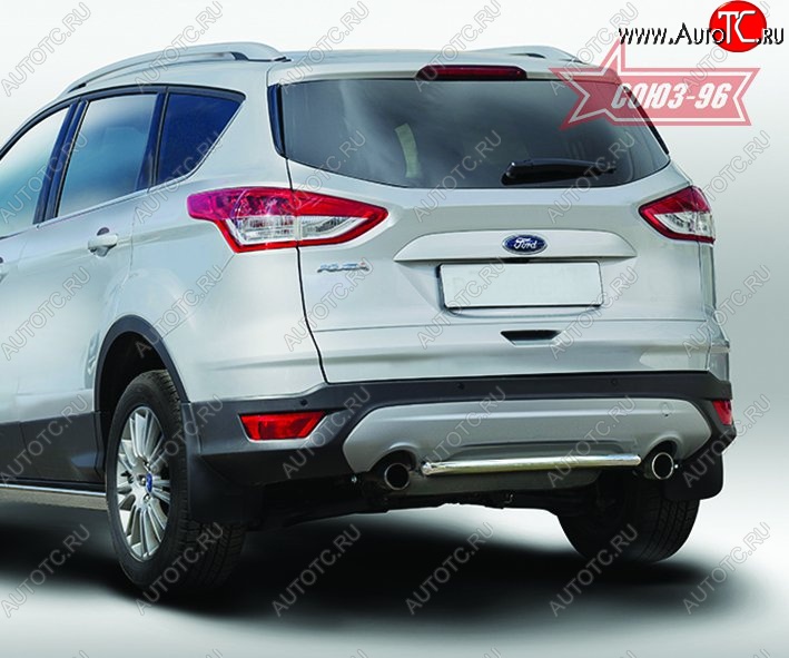 12 914 р. Защита заднего бампера Souz-96 (d42) Ford Kuga 2 дорестайлинг (2013-2016)  с доставкой в г. Керчь