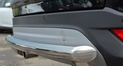 13 449 р. Одинарная защита заднего бампера из трубы диаметром 63 мм SLITKOFF Ford Kuga 2 дорестайлинг (2013-2016)  с доставкой в г. Керчь. Увеличить фотографию 3