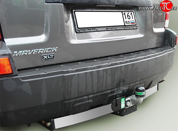 11 399 р. Фаркоп Лидер Плюс (c нерж. пластиной) Ford Maverick TM1 рестайлинг, 5 дв. (2004-2007) (Без электропакета)  с доставкой в г. Керчь