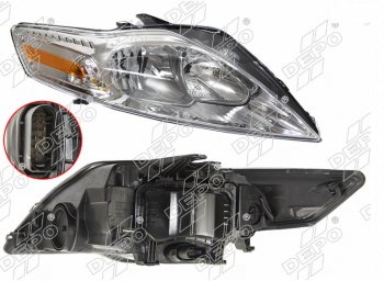 Правая фара (с электрокорректором) DEPO Ford Mondeo Mk4,BD дорестайлинг, седан (2007-2010)