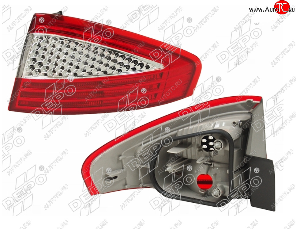 6 999 р. Правый фонарь задний DEPO Ford Mondeo Mk4,BD дорестайлинг, седан (2007-2010)  с доставкой в г. Керчь