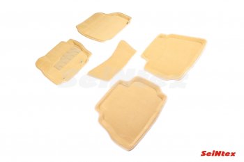 Комплект ковриков в салон Seintex (3D) Ford Mondeo Mk4,DG дорестайлинг, универсал (2007-2010) (Бежевый)