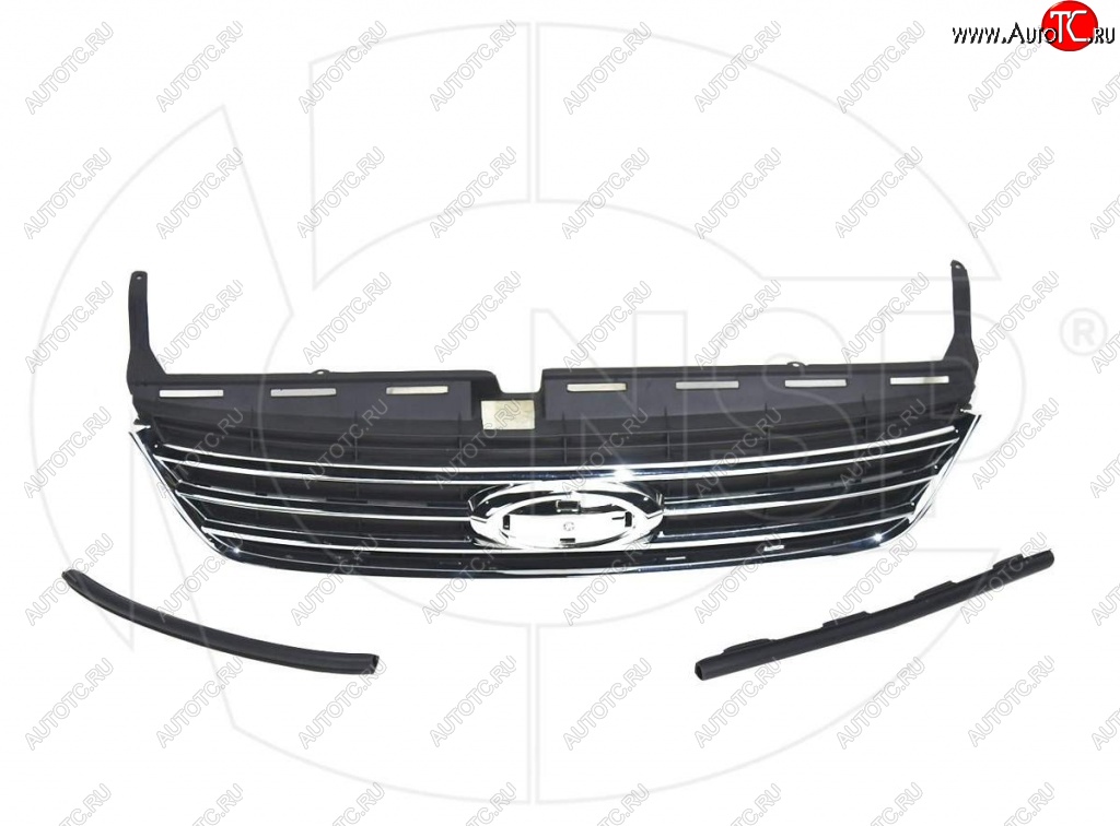 1 489 р. Решетка радиатора NSP (хром). Ford Mondeo Mk4,BD дорестайлинг, седан (2007-2010) (Неокрашенная)  с доставкой в г. Керчь