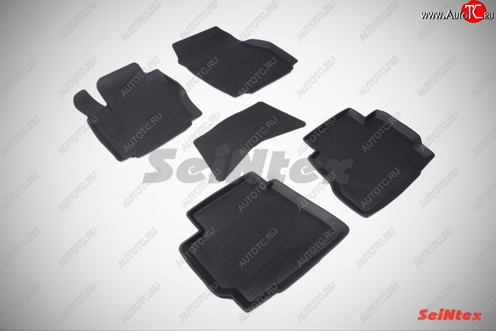 3 099 р. Износостойкие коврики в салон с высоким бортом SeiNtex Premium 4 шт. (резина) Ford Mondeo Mk4,BD дорестайлинг, седан (2007-2010)  с доставкой в г. Керчь