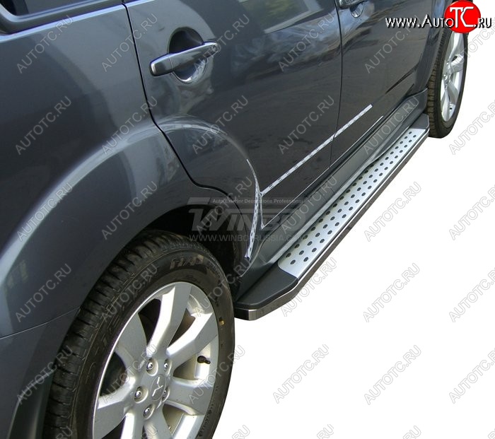 7 699 р. Подножки боковые WINBO (серия М16) Ford Ranger DoubleCab рестайлинг (2015-2021)  с доставкой в г. Керчь