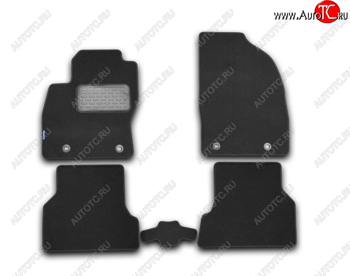 836 р. Текстильные коврики салона Element Ford Ranger DoubleCab дорестайлинг (2011-2016)  с доставкой в г. Керчь