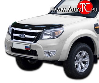 4 599 р. Дефлектор капота NovLine Ford Ranger RapCab дорестайлинг (2011-2016)  с доставкой в г. Керчь