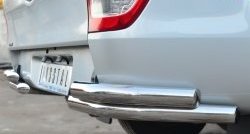 24 999 р. Защита заднего бампера (2 трубы Ø63 мм уголки, нержавейка) SLITKOFF  Ford Ranger ( DoubleCab,  RapCab) (2011-2016) дорестайлинг, дорестайлинг  с доставкой в г. Керчь. Увеличить фотографию 2