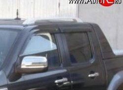 Комплект дефлекторов окон (ветровиков) 4 шт. (рестайлинг) Russtal Ford Ranger дорестайлинг (2006-2009)