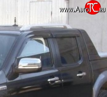 999 р. Комплект дефлекторов окон (ветровиков) 4 шт. (рестайлинг) Russtal Ford Ranger дорестайлинг (2006-2009)  с доставкой в г. Керчь