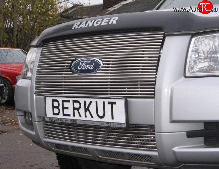 9 399 р. Декоративная вставка решетки радиатора Berkut Ford Ranger дорестайлинг (2006-2009)  с доставкой в г. Керчь