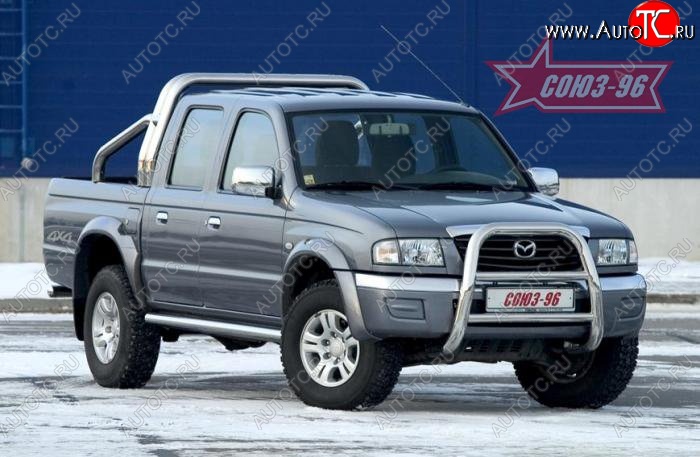 20 114 р. Защита переднего бампера Souz-96 (d76) Ford Ranger дорестайлинг (2006-2009)  с доставкой в г. Керчь