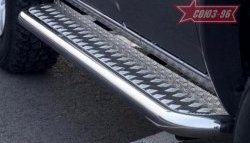Защита порогов с листом Souz-96 (d76). Ford Ranger дорестайлинг (2006-2009)