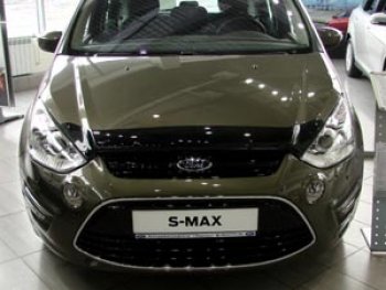 579 р. Дефлектор капота SIM Ford S-Max 1 рестайлинг (2010-2015)  с доставкой в г. Керчь. Увеличить фотографию 2