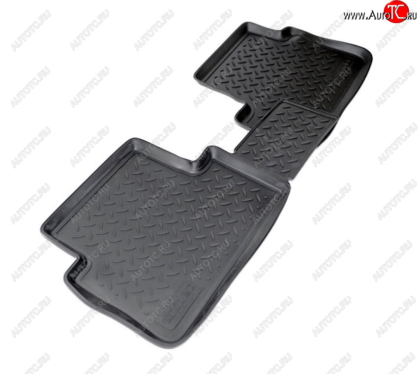 1 159 р. Комплект салонных ковриков Norplast Unidec (задние)  Ford Tourneo Connect (2007-2013) (Цвет: черный)  с доставкой в г. Керчь