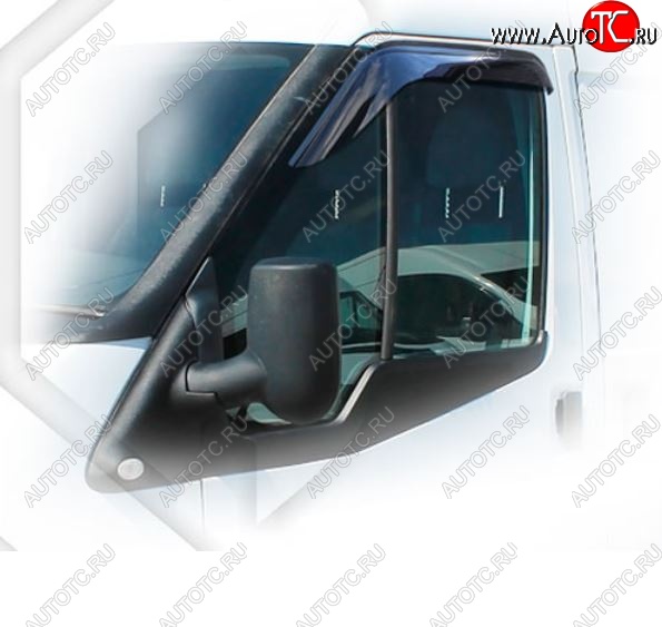 1 759 р. Дефлектора окон CA-Plastic  Ford Transit (2006-2014) цельнометаллический фургон (Classic полупрозрачный)  с доставкой в г. Керчь