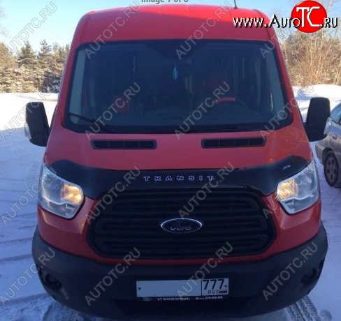 999 р. Дефлектор капота Russtal (вариант Б) Ford Transit цельнометаллический фургон (2014-2022)  с доставкой в г. Керчь